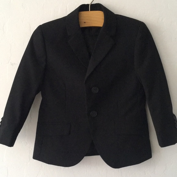 🖤Black Collared Suit Jacket Toddler 2T - Picture 1 of 10